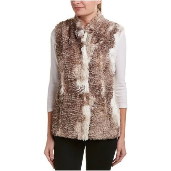 CAbi Jackets & Blazers - CAbi soft faux fur Aspen full zip vest style 3179